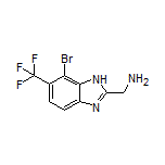 [7-Bromo-6-(trifluoromethyl)-1H-benzo[d]imidazol-2-yl]methanamine