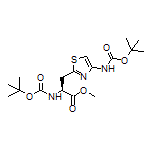 Methyl (S)-2-(Boc-amino)-3-[4-(Boc-amino)-2-thiazolyl]propanoate