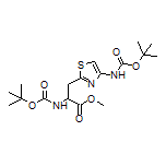 Methyl 2-(Boc-amino)-3-[4-(Boc-amino)-2-thiazolyl]propanoate
