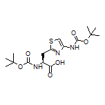 (S)-2-(Boc-amino)-3-[4-(Boc-amino)-2-thiazolyl]propanoic Acid