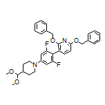 2,6-Bis(benzyloxy)-3-[4-[4-(dimethoxymethyl)piperidin-1-yl]-2,6-difluorophenyl]pyridine