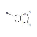 1-Methyl-2,4-dioxo-2,3,4,5-tetrahydro-1H-benzo[b][1,4]diazepine-7-carbonitrile