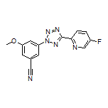 3-[5-(5-Fluoropyridin-2-yl)-2H-tetrazol-2-yl]-5-methoxybenzonitrile