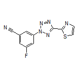 3-Fluoro-5-[5-(thiazol-2-yl)-2H-tetrazol-2-yl]benzonitrile