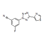 3-Fluoro-5-[5-(thiazol-4-yl)-2H-tetrazol-2-yl]benzonitrile