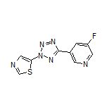 5-[5-(5-Fluoropyridin-3-yl)-2H-tetrazol-2-yl]thiazole