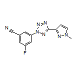 3-Fluoro-5-[5-(1-methyl-1H-pyrazol-3-yl)-2H-tetrazol-2-yl]benzonitrile