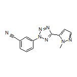 3-[5-(1-Methyl-1H-pyrazol-5-yl)-2H-tetrazol-2-yl]benzonitrile