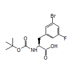 (S)-2-(Boc-amino)-3-(3-bromo-5-fluorophenyl)propanoic Acid