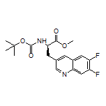 Methyl (R)-2-(Boc-amino)-3-(6,7-difluoroquinolin-3-yl)propanoate