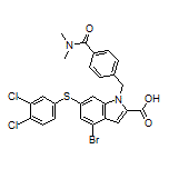 4-Bromo-6-[(3,4-dichlorophenyl)thio]-1-[4-(dimethylcarbamoyl)benzyl]-1H-indole-2-carboxylic Acid
