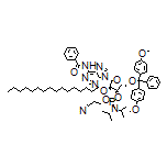 (2R,3R,4R,5R)-5-(6-Benzamido-9H-purin-9-yl)-2-[[bis(4-methoxyphenyl)(phenyl)methoxy]methyl]-4-(hexadecyloxy)tetrahydrofuran-3-yl (2-Cyanoethyl) Diisopropylphosphoramidite