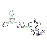 (S)-[(S)-1-[4-[3-[5-(4,6-Dimorpholino-1,3,5-triazin-2-yl)pyridin-2-yl]ureido]benzoyl]pyrrolidin-2-yl]methyl 2-(Boc-amino)-3-methylbutanoate