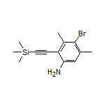 4-Bromo-3,5-dimethyl-2-[(trimethylsilyl)ethynyl]aniline