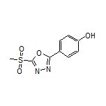 4-[5-(Methylsulfonyl)-1,3,4-oxadiazol-2-yl]phenol