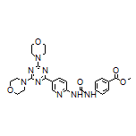 Methyl 4-[3-[5-(4,6-Dimorpholino-1,3,5-triazin-2-yl)pyridin-2-yl]ureido]benzoate