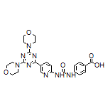 4-[3-[5-(4,6-Dimorpholino-1,3,5-triazin-2-yl)pyridin-2-yl]ureido]benzoic Acid
