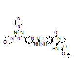 (S)-1-[4-[2-[(Boc-amino)methyl]pyrrolidine-1-carbonyl]phenyl]-3-[5-(4,6-dimorpholino-1,3,5-triazin-2-yl)pyridin-2-yl]urea