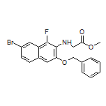 Methyl [3-(Benzyloxy)-7-bromo-1-fluoronaphthalen-2-yl]glycinate