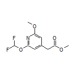 Methyl 2-[2-(Difluoromethoxy)-6-methoxypyridin-4-yl]acetate