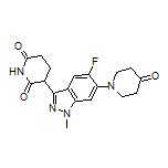 3-[5-Fluoro-1-methyl-6-(4-oxopiperidin-1-yl)-1H-indazol-3-yl]piperidine-2,6-dione