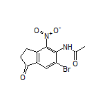 N-(6-Bromo-4-nitro-1-oxo-2,3-dihydro-1H-inden-5-yl)acetamide