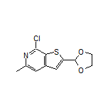 7-Chloro-2-(1,3-dioxolan-2-yl)-5-methylthieno[2,3-c]pyridine