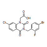2-[3-(4-Bromo-2-fluorobenzyl)-7-chloro-2,4-dioxo-3,4-dihydroquinazolin-1(2H)-yl]acetic Acid