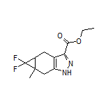 Ethyl 5,5-Difluoro-5a-methyl-1,4,4a,5,5a,6-hexahydrocyclopropa[f]indazole-3-carboxylate