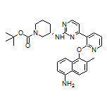 (S)-1-Boc-3-[[4-[2-[(5-amino-2-methyl-1-naphthyl)oxy]-3-pyridyl]-2-pyrimidinyl]amino]piperidine