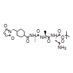 tert-Butyl (S)-4-Amino-2-[(S)-2-[(S)-2-[4-[(2,5-dioxo-2,5-dihydro-1H-pyrrol-1-yl)methyl]cyclohexanecarboxamido]propanamido]propanamido]-4-oxobutanoate