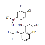 (R)-3-[2-Bromo-6-(difluoromethoxy)phenyl]-3-[(5-chloro-4-fluoro-2-nitrophenyl)amino]propanal