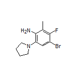 4-Bromo-3-fluoro-2-methyl-6-(pyrrolidin-1-yl)aniline