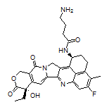 4-Amino-N-[(1S,9S)-9-ethyl-5-fluoro-9-hydroxy-4-methyl-10,13-dioxo-2,3,9,10,13,15-hexahydro-1H,12H-benzo[de]pyrano[3’,4’:6,7]indolizino[1,2-b]quinolin-1-yl]butanamide