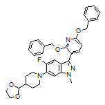6-[4-(1,3-Dioxolan-2-yl)piperidin-1-yl]-3-[2,6-bis(benzyloxy)pyridin-3-yl]-5-fluoro-1-methyl-1H-indazole