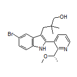 (S)-3-[5-Bromo-2-[2-(1-methoxyethyl)pyridin-3-yl]-1H-indol-3-yl]-2,2-dimethylpropan-1-ol