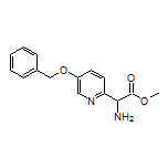 Methyl 2-Amino-2-[5-(benzyloxy)pyridin-2-yl]acetate