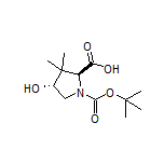 (2S,4R)-1-Boc-4-hydroxy-3,3-dimethylpyrrolidine-2-carboxylic Acid