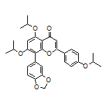 8-(Benzo[d][1,3]dioxol-5-yl)-5,7-diisopropoxy-2-(4-isopropoxyphenyl)-4H-chromen-4-one