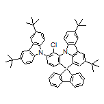 3’,6’-Di-tert-butyl-12’-chloro-11’-(3,6-di-tert-butyl-9H-carbazol-9-yl)spiro[fluorene-9,8’-indolo[3,2,1-de]acridine]