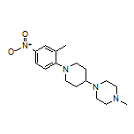 1-Methyl-4-[1-(2-methyl-4-nitrophenyl)piperidin-4-yl]piperazine
