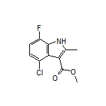 Methyl 4-Chloro-7-fluoro-2-methyl-1H-indole-3-carboxylate