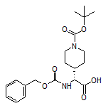(2R)-2-{1-[(tert-butyl)oxycarbonyl](4-piperidyl)}-2-[(phenylmethoxy)carbonylamino]acetic acid