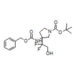 2-[1-Boc-3-(Cbz-amino)pyrrolidin-3-yl]-2,2-difluoroethan-1-ol