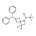 6-Benzhydryl-1-(tert-butylsulfinyl)-3,3-difluoro-1,6-diazaspiro[3.3]heptane