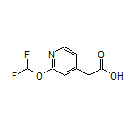2-[2-(Difluoromethoxy)pyridin-4-yl]propanoic Acid
