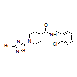 1-(3-Bromo-1,2,4-thiadiazol-5-yl)-N-(2-chlorobenzyl)piperidine-4-carboxamide