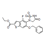 Ethyl 6-(Benzyloxy)-5-(1,1-dioxido-4-oxo-1,2,5-thiadiazolidin-2-yl)-4-fluorobenzo[b]thiophene-2-carboxylate