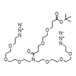 N-(Boc-PEG2)-N-bis(PEG3-azide)