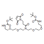 N-Mal-N-bis(PEG2-NH-Boc)